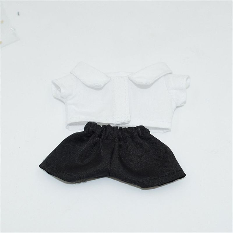 SOLIGHTER For 20 cm Doll Shirt Pants Cotton Collar Coat Doll Clothes Cute Mini American  Doll Fashion Doll Accessories