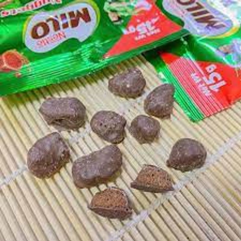 ไมโล ช็อกโกแลตนักเก็ต 15 กรัม Milo Nuggets Chocolate 15g. Milo Nuggets ไมโลเคลือบช็อคโกแลต