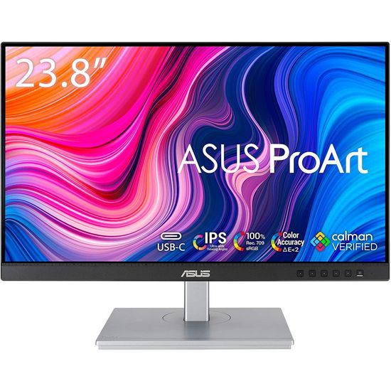 ASUS ProArt Display PA247CV 23.8” Monitor, 1080P Full HD,100% sRGB/Rec. 709, IPS, ΔE < 2, USB hub USB-C HDMI DisplayPort