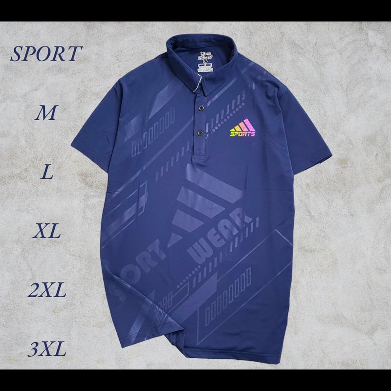 เสื้อคอปกSPORT เกรด A ใส่ออกกำลังกาย ใส่ได้ทุกกิจกรรม เหมาะมากสำหรับสุภาพบุรุษ ผ้าเด้ง ยืดหยุ่นใส่สบายไม่ร้อน