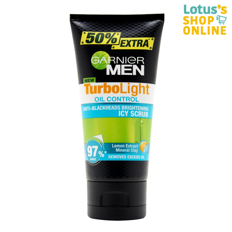 GARNIER MEN การ์นิเย่เมน เมนเทอร์โบไลท์ ออยไอซีสครับโฟม 150 มล.