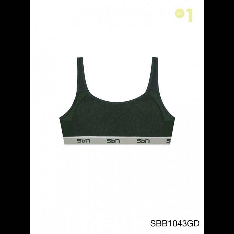 Sabina เสื้อชั้นใน Wireless (ไม่มีโครง) รุ่น Sbn Sport รหัส SBB1043 สีเขียวเข้ม