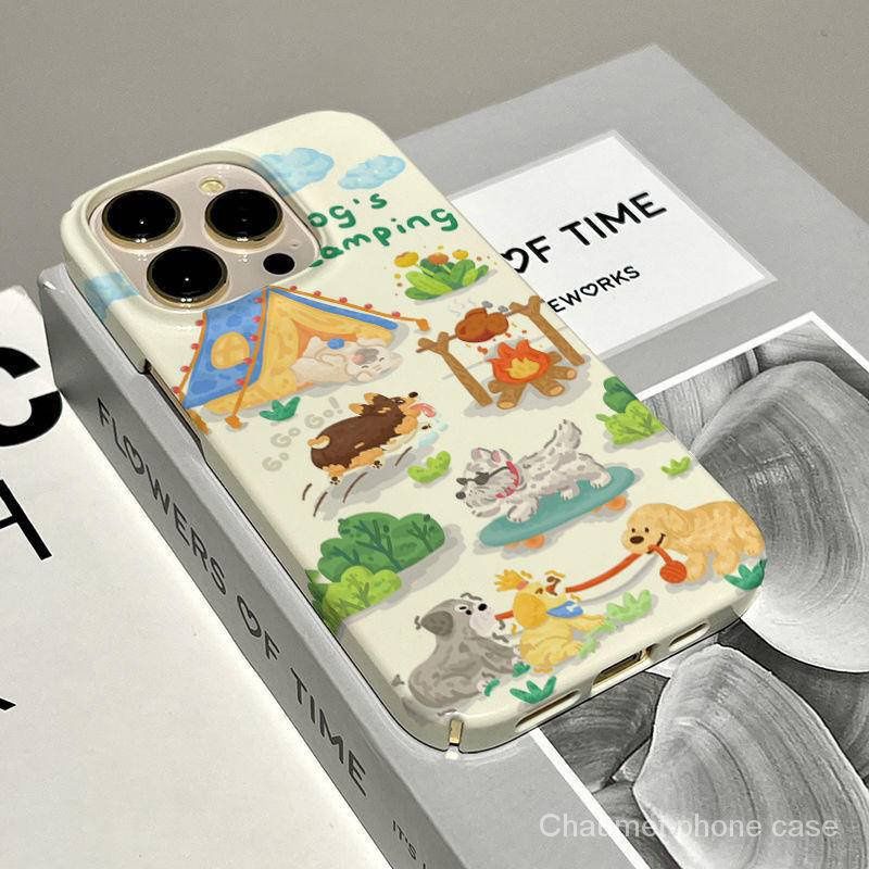 เคสโทรศัพท์มือถือ แบบแข็ง ลายการ์ตูนสุนัขน่ารัก สไตล์เกาหลี สําหรับ iPhone Apple 13 14Promax 12 11 XR XS FN1N