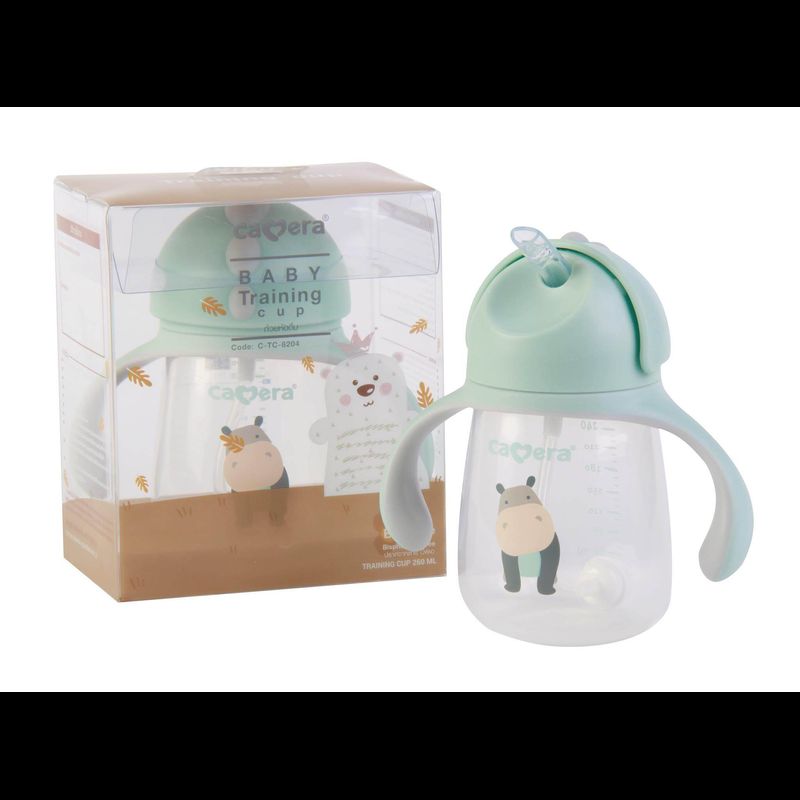 แก้วหัดดื่ม / ถ้วยหัดดื่ม Baby Training Cup สำหรับเด็ก 6 เดือนขึ้นไป ยี่ห้อ Camera