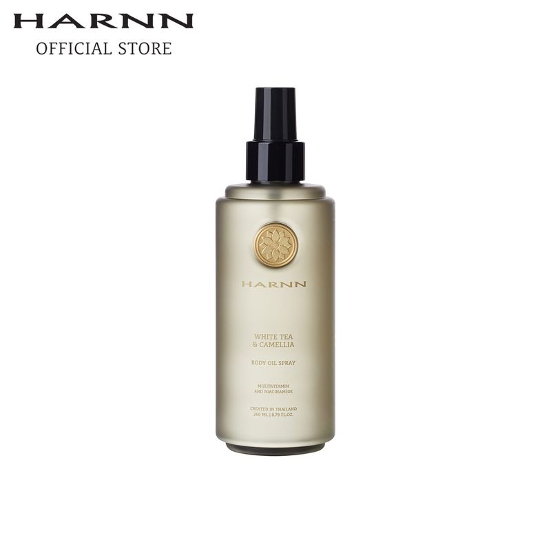 HARNN WHITE TEA & CAMELLIA BODY OIL SPRAY 260 ML. ออยบำรุงผิว บอดี้ ออยล์ ออยสเปรย์ เพิ่มความชุ่มชื่น ผลิตภัณฑ์บำรุงผิว