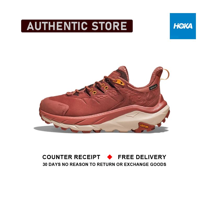 รับประกันของแท้ Hoka One One Kaha 2 Gtx " Red " Low รองเท้ากีฬา 1123191 - HSSS รับประกัน 1 ปี