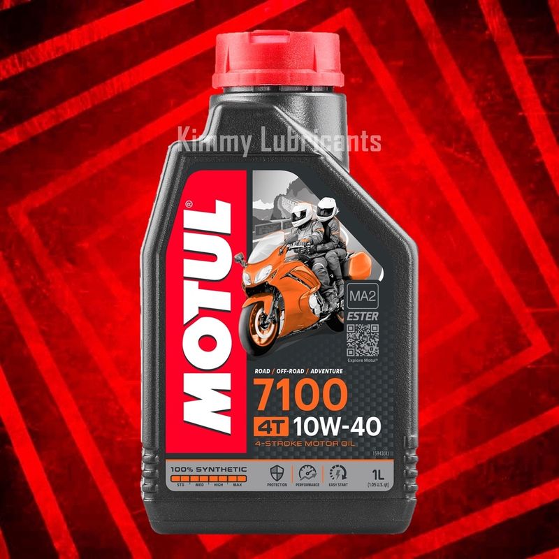 Motul 7100 Synthetic 100% 4T Ester Technology 10W-40 ขนาด 1 ลิตร