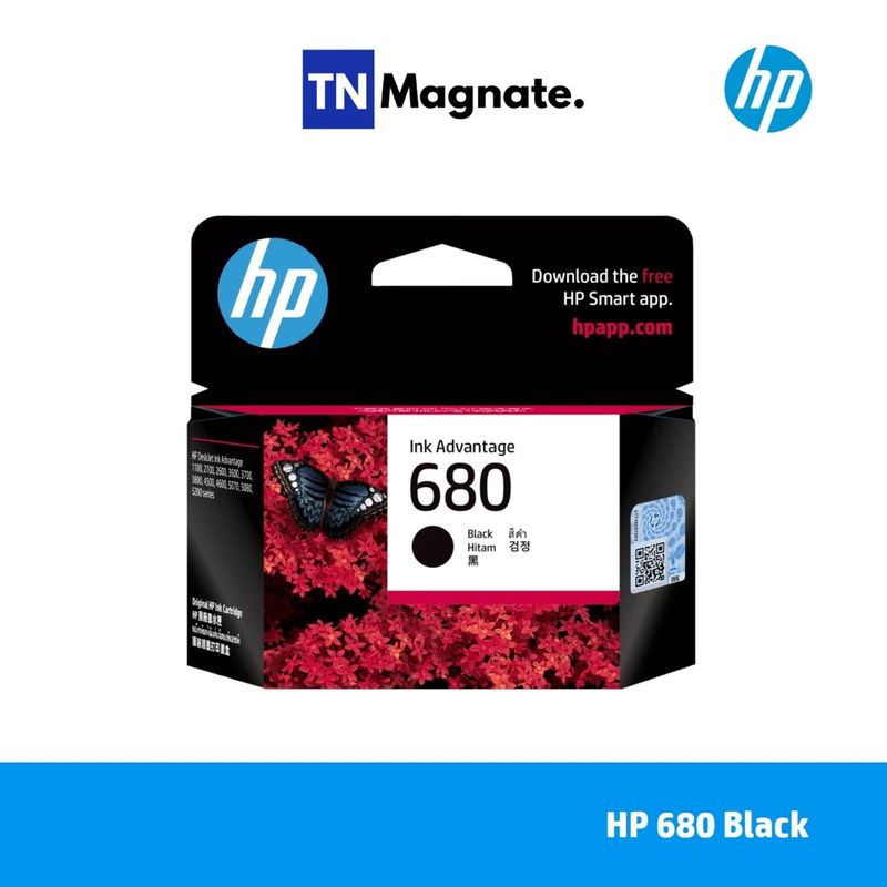 [หมึกพิมพ์อิงค์เจ็ท] HP 680 BK/CO แพคเดี่ยว (หมึกดำ หรือ หมึกสี) - 1 กล่อง