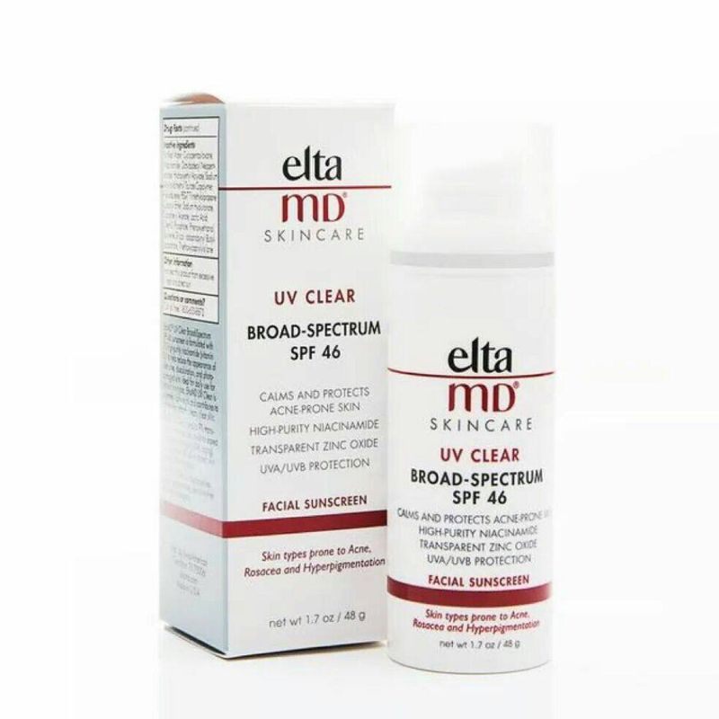 Exp:2026 Elta MD UV-Clear Broad Spectrum Spf46 กันแดดสีขาว ขนาด48กรัม