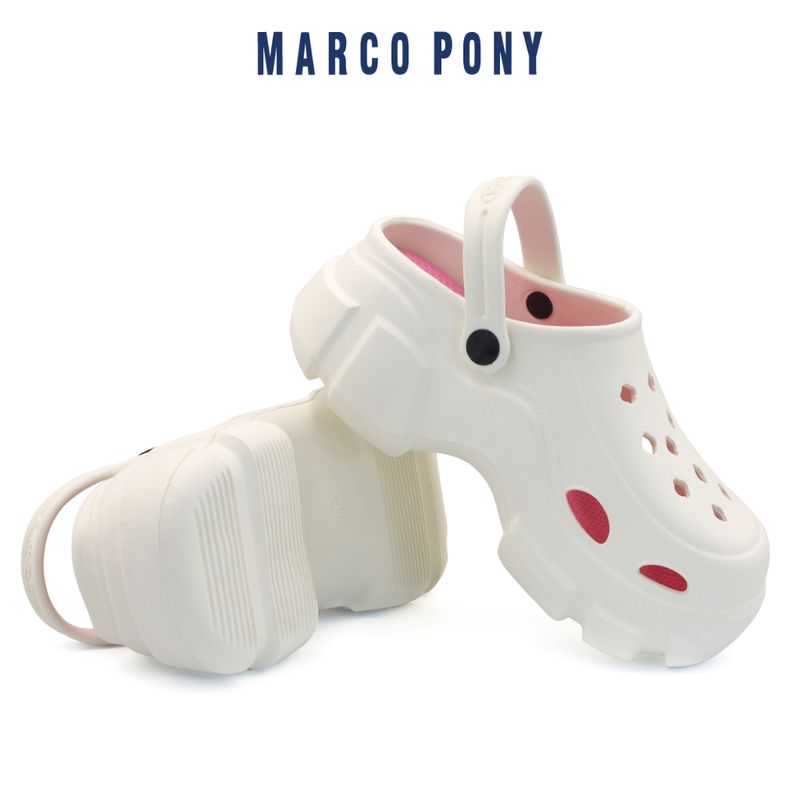 Marco Pony รองเท้าหัวโต ส้นตึก กันลื่น พื้นนิ่ม ลําลองระบายอากาศได้ดีในฤดูร้อน ใส่แล้วสูง นิ่มเหมือนเหยียบขี้ MH9021