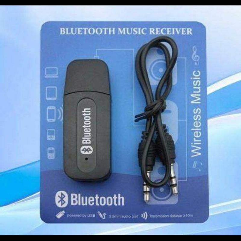 aux บลูทูธมิวสิค USB Bluetooth Audio Music Wireless Receiver Adapter 3.5mm Stereo Audio Bt 163