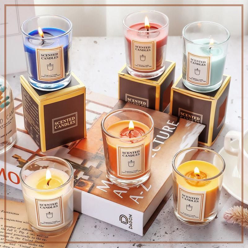 เทียนหอมอโรม่า เทียนหอม เทียนแก้ว scented candle ​เทียนหอมสร้างบรรยากาศ กลิ่นหอม