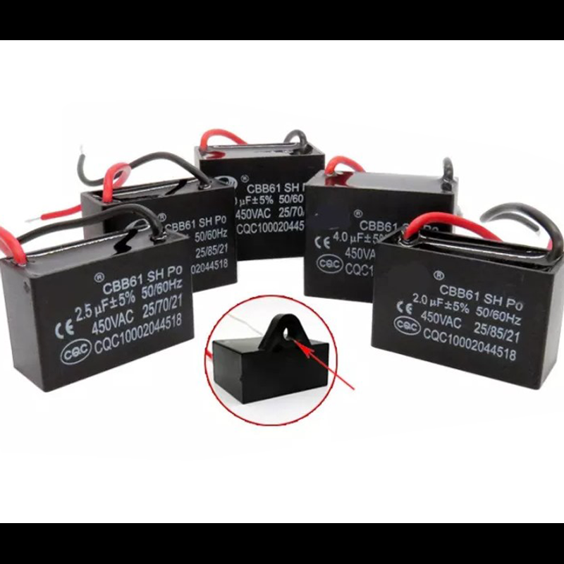 คาปาซิเตอร์ Capacitor ตัวเก็บประจุ พัดลม Cสำหรับพัดลม 1.0UF 1.2UF 1.5UF 1.8UF 2UF 2.2UF 2.5UF 3UF 3.5UF 4UF อะไหล่พัดลม แคปพัดลม CBB61 450VAC