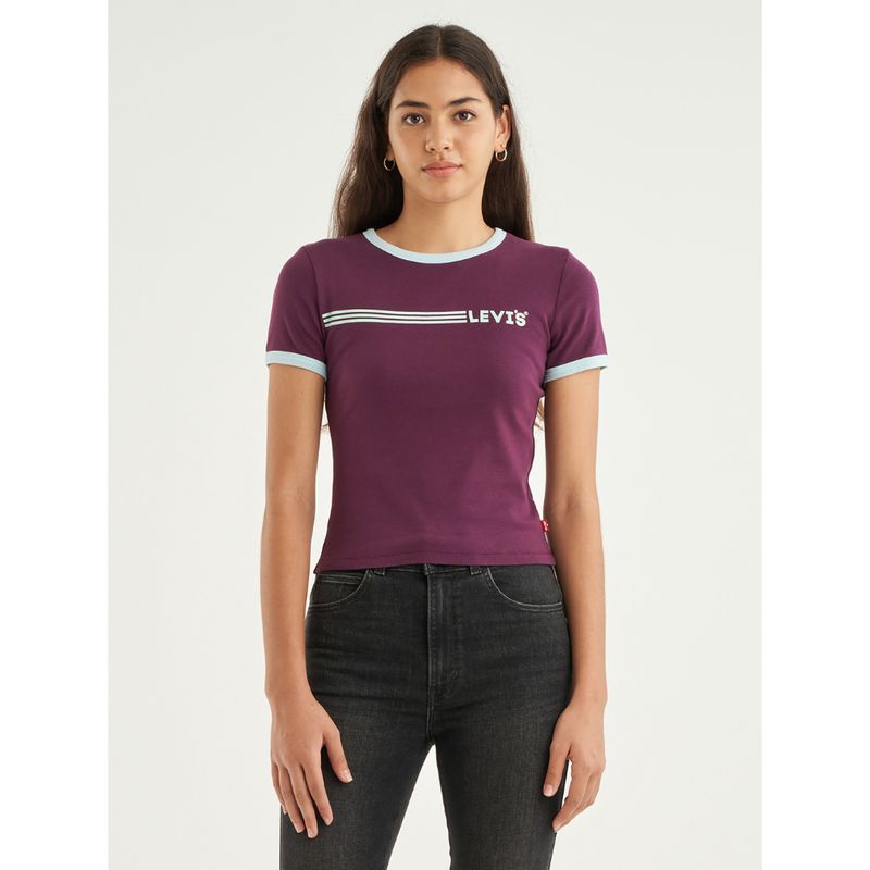 เสื้อยืดผู้หญิง Levi's® Women's Graphic Ringer Rickie T-Shirt