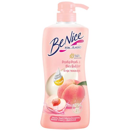 Benice บีไนซ์ ครีมอาบน้ำ สบู่เหลวอาบน้ำ ผิวกระจ่างใส ขนาด 450 มล. 1 ขวด