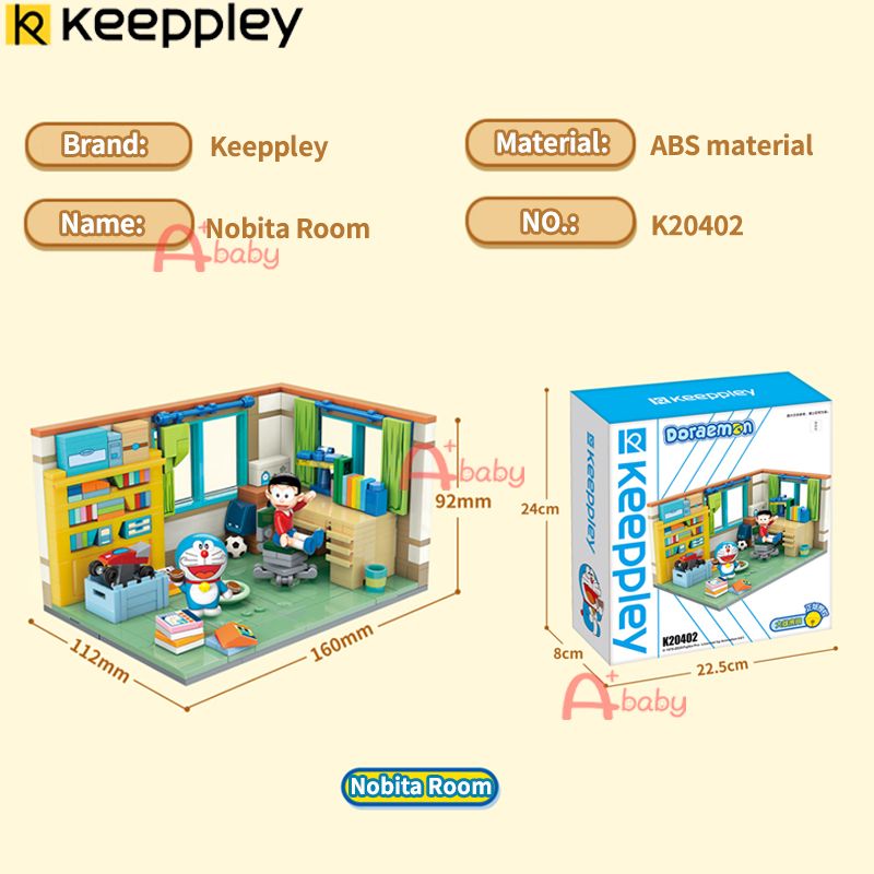 Keeppley Doraemon บล็อคตัวต่อเครื่องเวลาห้องพัก ลายการ์ตูนโดราเอมอน โนบิตะ