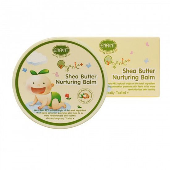 Enfant (อองฟองต์) Organic Plus Shea Butter Nurturing Balm เชียบัตเตอร์ แนรทูริ่ง บาล์ม ใช้ได้ตั้งแต่แรกเกิด 30g.