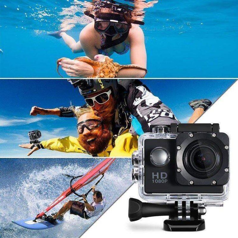 【ของแท้100%】กล้องGoPro กล้องกันน้ำ wifi 4K HD Action Camera ของแท้ พร้อมระบบกันสั่นwifiกล้องวิดิโอ กล้องติดหมวก กล้องติดหมวกกันน็อค กล้องโกโปร กล้องกลางแจ้ง