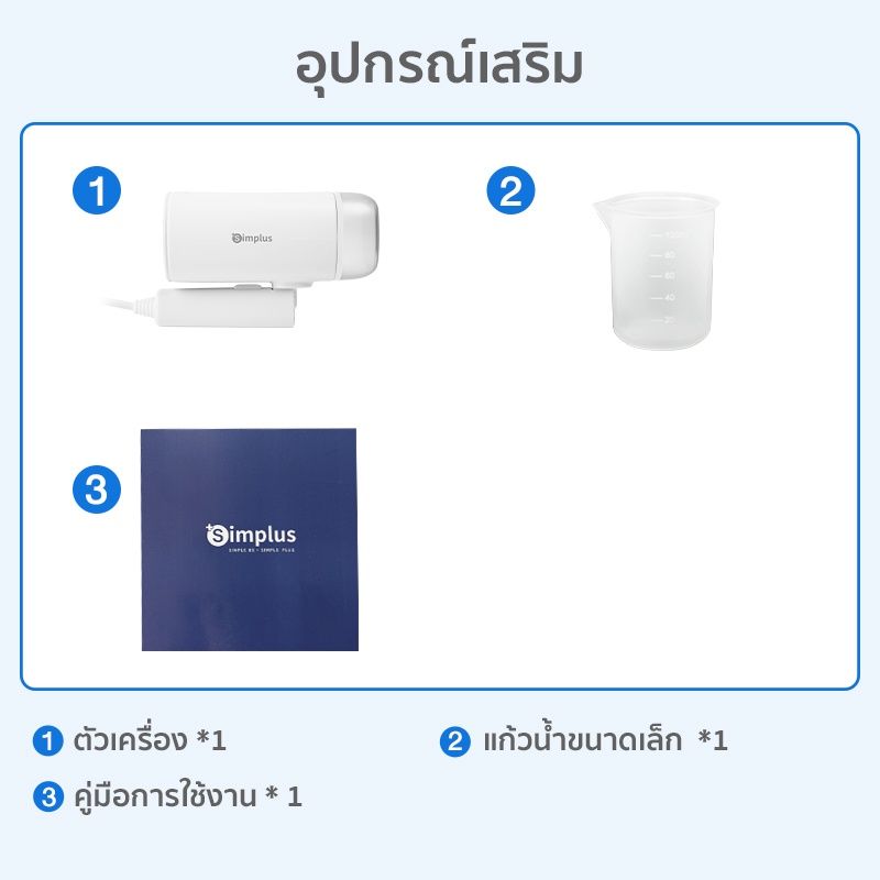 Simplus เตารีดพกพา เตารีดแบบมือถือ ขนาด 170ml  ความจุ 1200W GTJH011