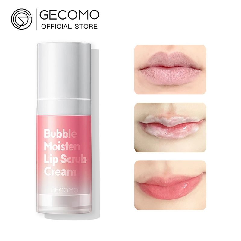 GECOMO Bubble Lip Scrub 12ml ลิปบำรุงริมฝีปาก และ ลิปสครับ ให้ริมฝีปากเนียนเรียบเป็นธรรมชาติ