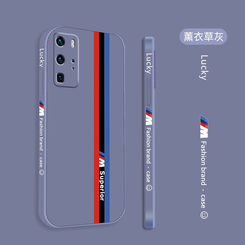 HUAWEI P20 Pro P40 P30 Mate 30 Mate 40 proเคสแบบนิ่ม เคสโทรศัพท์แบบนิ่ม ปลอกซิลิโคนขอบตรงพร้อมสายรัด ตัวป้องกันกล้อง Mate 20 Pro