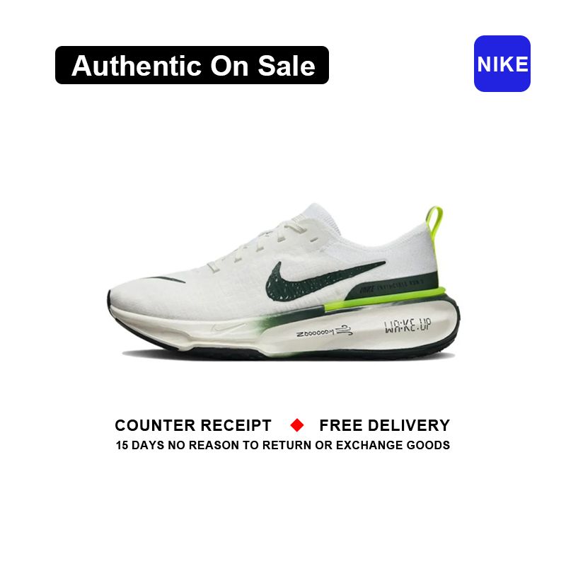 ใหม่และแท้ Nike Invincible Run 3 " White Green " รองเท้ากีฬา FZ4018 - 100 รับประกัน 1 ปี