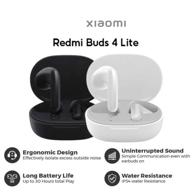 หูฟัง Redmi buds 4 lite Wireless Bluetooth 5.3 กันน้ำ ลดเสียงรบกวนการโทร หูฟังบลูทูธไร้สาย