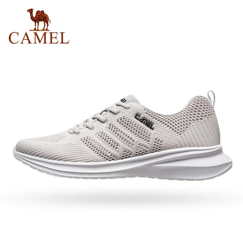 Camel รองเท้าผ้าใบกีฬาผ้าตาข่ายระบายอากาศสำหรับผู้ชายรองเท้ากีฬากันชุดสวมใส่น้ำหนักเบา