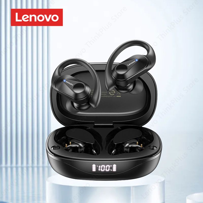 Lenovo LP75 TWS หูฟังบลูทูธ5.3หูฟังกีฬาไร้สายหูฟังสเตอริโอกันน้ำ HiFi หูฟังไร้สาย Mics 400MAh