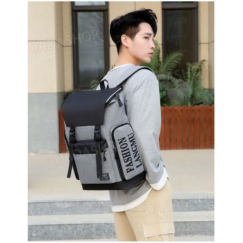 Backpack กระเป๋าผู้ชาย แฟชั่น กระเป๋าเป้สะพายหลัง ใบใหญ่บิ๊กบึ้ม เกาหลี จุของได้เยอะ กระเป๋าแฟชั่