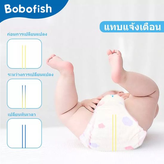 [หุ้นไทย - 1 แพ็ค] แพมเพิส Bobofish แพมเพิสราคาถูก กางเกงผ้าอ้อม แพมเพิสเด็กBabyPants ผ้าอ้อมสําเร็จรูป ผ้าอ้อม คละไซซ์S-XXXXL ผ้าอ้อมเด็ก สำเร็จรูป