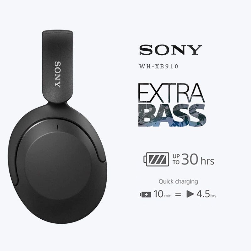 【รับประกัน 6 เดือน】Sony WH-XB910N Wireless Noise Cancelling Headphones หูฟังบลูทูธ หูฟังแบบไร้สาย