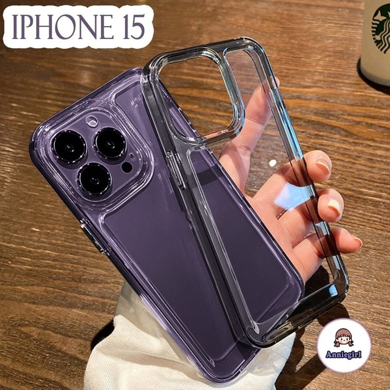 เคสโทรศัพท์มือถือ แบบใส ประดับคริสตัล กันกระแทก เรียบง่าย สําหรับ IPhone 11 12 13 14 15 Pro Max X Xs XR 7 8 Plus