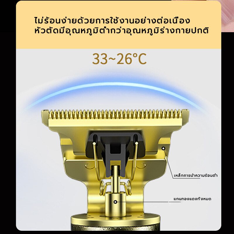 Benmax แบตตาเรียตัดผม เครื่องตัดผม ที่ตัดผมไฟฟ้า ปัตตาเลี่ยนตัดผม เฟดเดอร์หัวน้ำมัน ปัตตาเลี่ยนตัดผมไฟฟ้าไร้สาย  ปัตตาเลี่ยนลายมังกร ตัดแต่งทรงผม โกนหนวดได้ รับประกันคุณภาพ  ปัตตาเลี่ยนชาร์จ USB