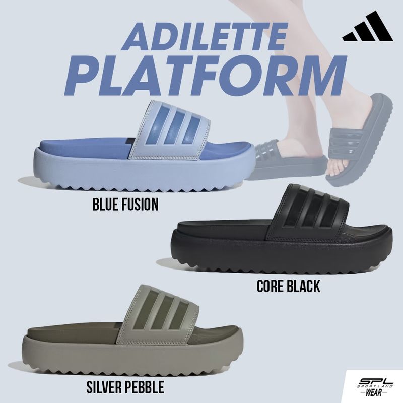 Adidas Collection อาดิดาส รองเท้าแตะ รองเท้าแฟชั่น Adilette Platform HQ6179 / HQ6181 / HQ6180 (2000)