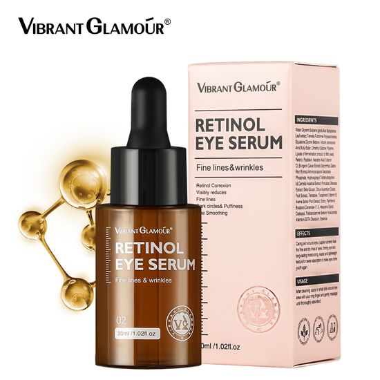 VIBRANT GLAMOUR30 กเรตินอล อายเซรั่ม ต่อต้านริ้วรอยริ้วรอยแห่งวัยความหมองคล้ำต่อต้านอาการบวมกระเป๋า ยกตา บำรุงรอบดวงตาให้ชุ่มชื้น