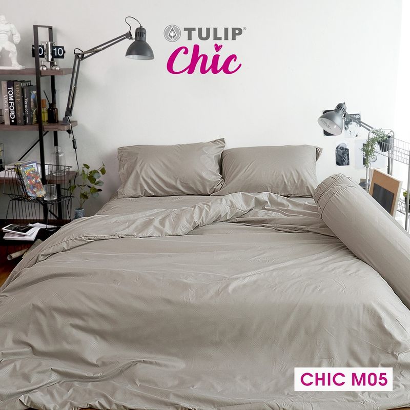 [ส่งฟรี] TULIP CHIC M05 อัดลาย สัมผัสนุ่ม สบายสไตล์มินิมอล TULIP ชุดเครื่องนอน ผ้าปูที่นอน ผ้านวม มินิมอล