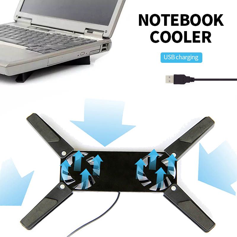 พัดลมระบายความร้อนโน๊ตบุ๊ค  พัดลมระบายความร้อน Cooler Notebookพกพาสะดวก  Notebook Cooler Padพัดลมโน๊ตบุ๊คแบบพกพาพับได้ สำหรับโน๊ตบุ๊ค B23