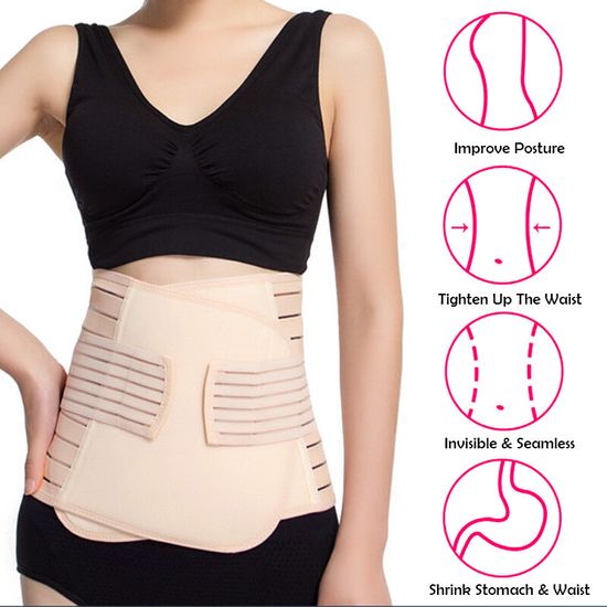 ที่รัดหน้าท้อง กระชับหน้าท้องหลังคลอด  เข็มขัดรัดหน้าท้องหลังคลอด Postpartum Recovery Belt สเตย์รัดหน้าท้อง ผ้ารัดหน้าท้องหลังคลอด ไม่เจ็บแผล สเตย์เก็บพุง  แถบรัด 2 ชั้น พุงหาย สีเนื้อ มีไซส์ใหญ่ สำหรับคุณแม่หลังคลอด HZ65