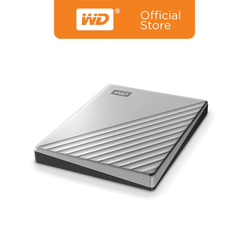 Western Digital HDD USB-C 1 TB  External Harddisk ฮาร์ดดิสก์แบบพกพา รุ่น MY PASSPORT ULTRA USB-C  ขนาด2.5''ความจุ 1 TB.