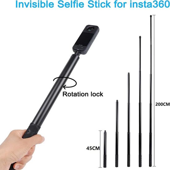 20231115สำหรับ Insta360หนึ่ง X2 X3รถจักรยานยนต์แฮนด์จักรยาน Monopod Handlebar คลิปคู่สเก็ตสำหรับ GoPro 11 10 9ไม้ Selfie สำหรับกล้องอุปกรณ์เสริม