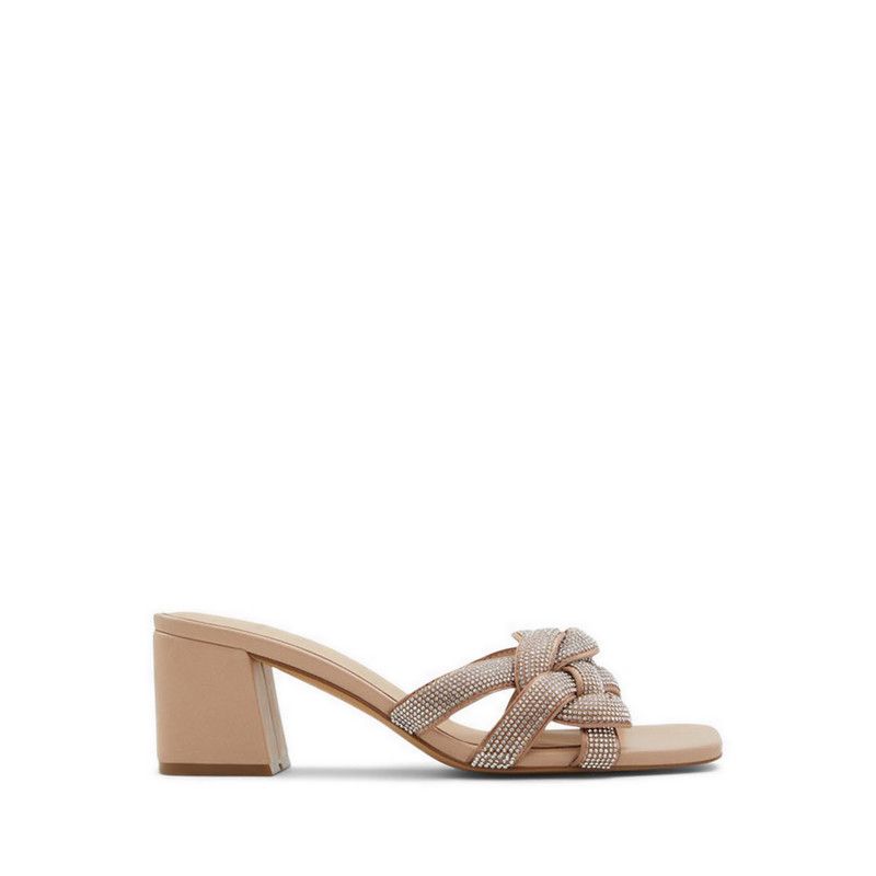 ALDO Grandly Women Slide Heeled Sandal - Bone