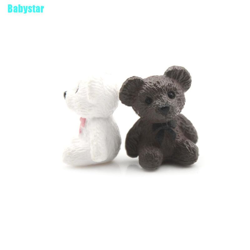 Babystar ตุ๊กตาหมีจิ๋ว 4 ชิ้น สําหรับตกแต่งสวน