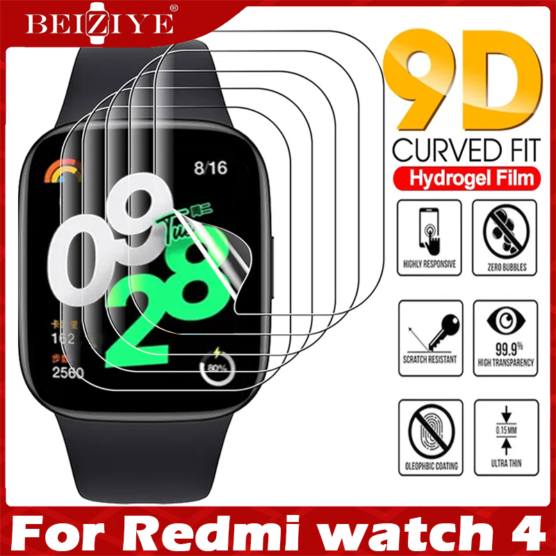 Hydrogel ฟิล์มกันรอย For Xiaomi Redmi Watch 4 ฟิล์ม นาฬิกา สมาร์ทวอทช์ Curved Soft กันรอย ฟิล์มติดนาฬิกา Watch4 ฟิล์ม