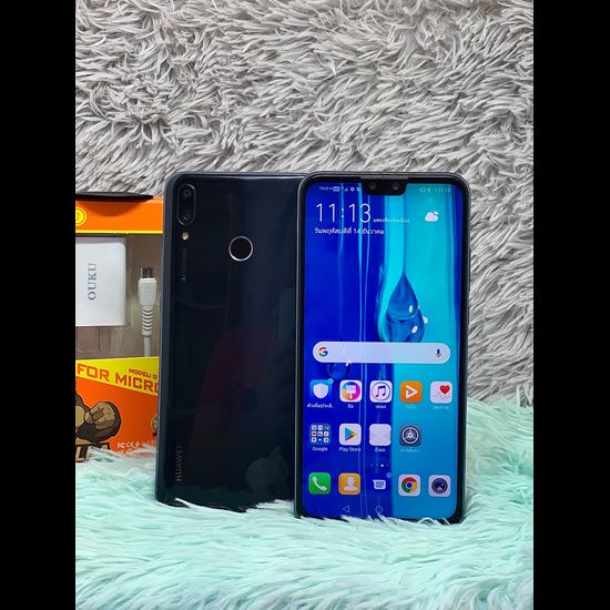 Huawei Y9 {2019} พร้อมใช้งาน ฟรีชุดชาร์จ มื อ ส อ ง