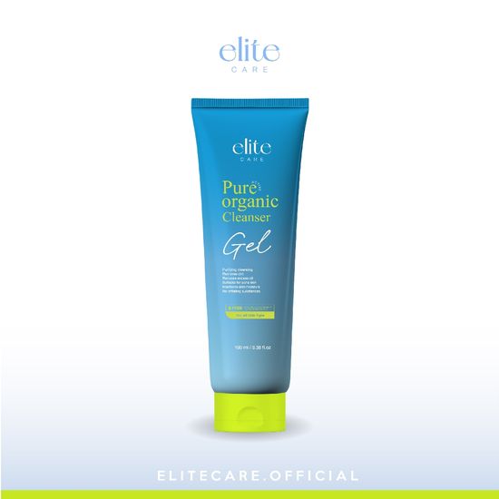 Elite care คลีนเซอร์เจล อีลิท แคร์ เพียว แอคทีฟ ออร์แกนิค Facial Cleanser Gel 100 ml.