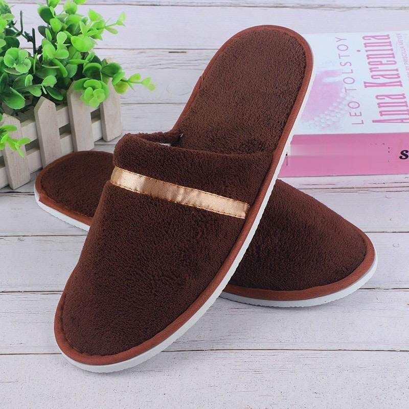 ฟรีไซส์ Slipper รองเท้าโรงแรมห้าดาว รับแขก ใส่ในบ้าน นิ่ม สวย สบาย กันลื่น 7mm