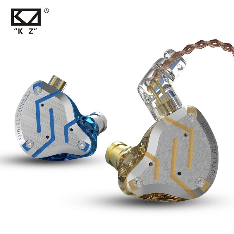 KZ ZS10 PRO 4BA+1DD KZ Hybrid Earphone headset HIFI Earbuds In Ear Monitor Headphones Earbuds for KZ AS10 ZS10 ZSN PRO