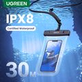 UGREEN Waterproof Case with Neck Strap for iPhone 15 14 Pro Max Samsung S24 S23 Huawei P50 up to 7.2 inch Model: 50919   Songkran Festival