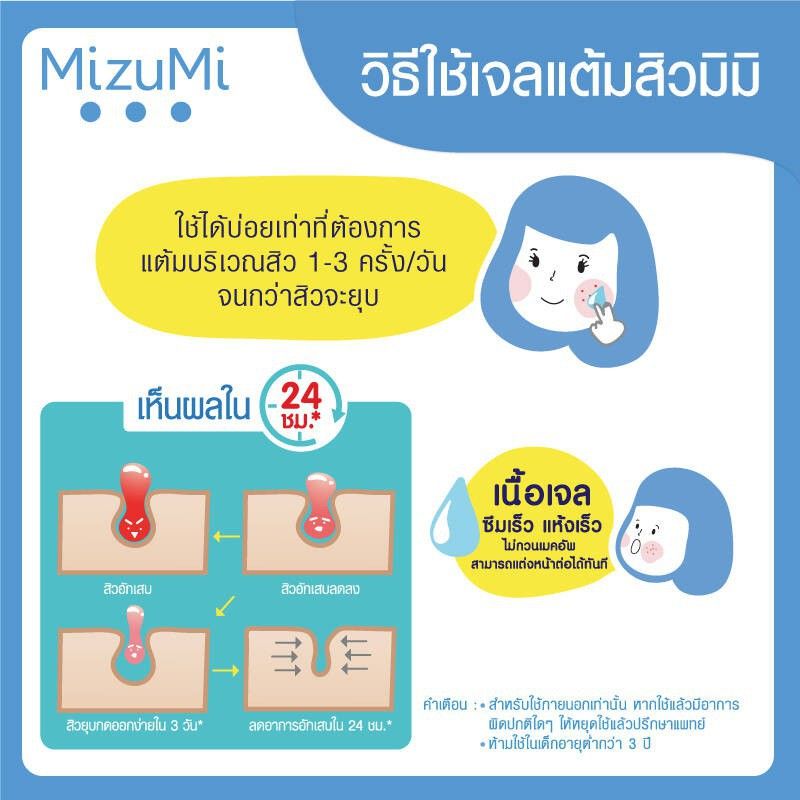 [ส่งฟรี/มีโค้ดลด][ 1 ซอง ] ครีมซอง Mizumi Peptide Acne Gel / B3 Acne Concentrate Serum มิซึมิ เจลแต้มสิว เซรั่มลดรอยสิว